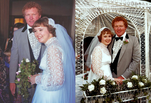 Wedding Jan. 9, 1982