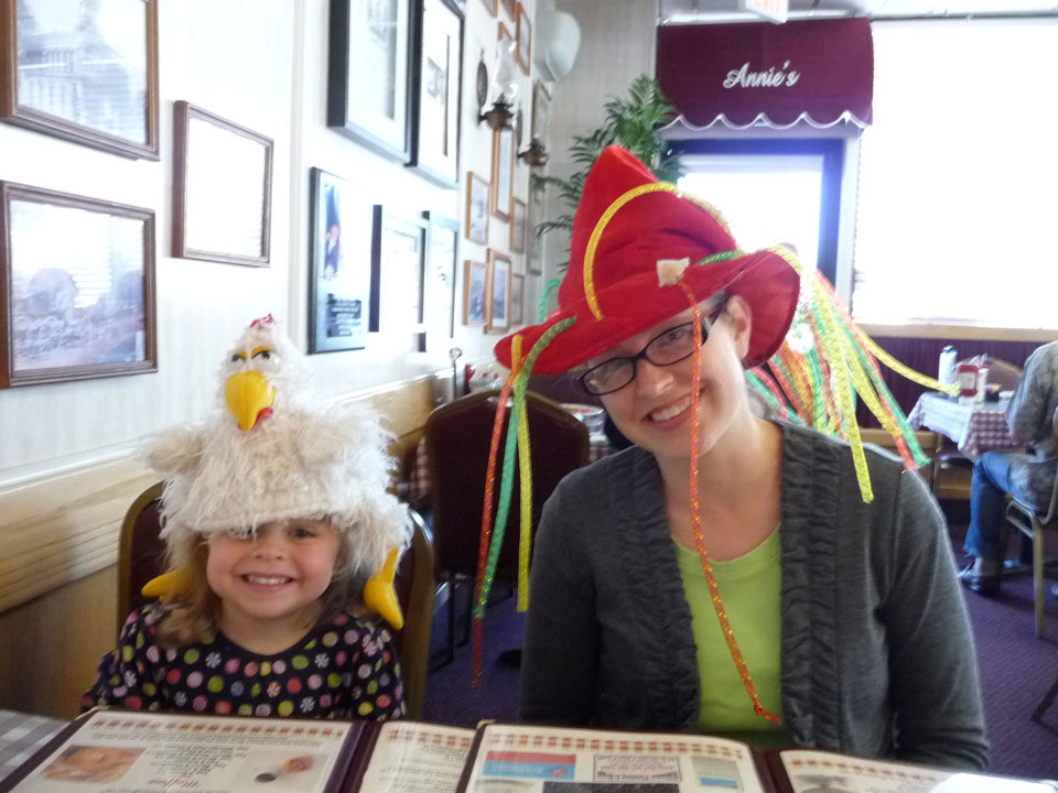 Annie's Cafe silly hats