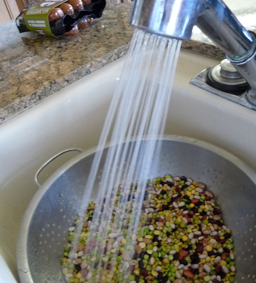 drain and rinse the beans