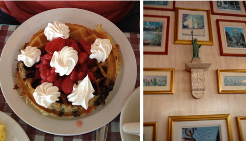 Red, White and Blue Waffle and Annie's Cafe, Lake, Elsinore, Ca