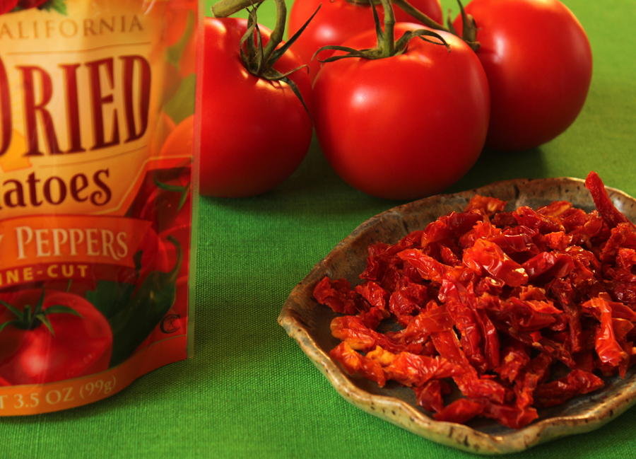 sun dried tomatoes with zesty red peppers