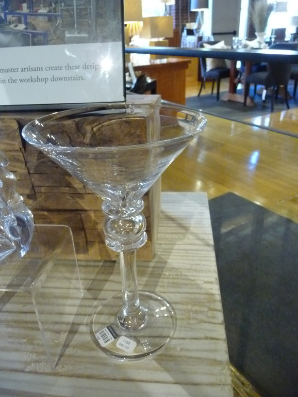 martini glass finished