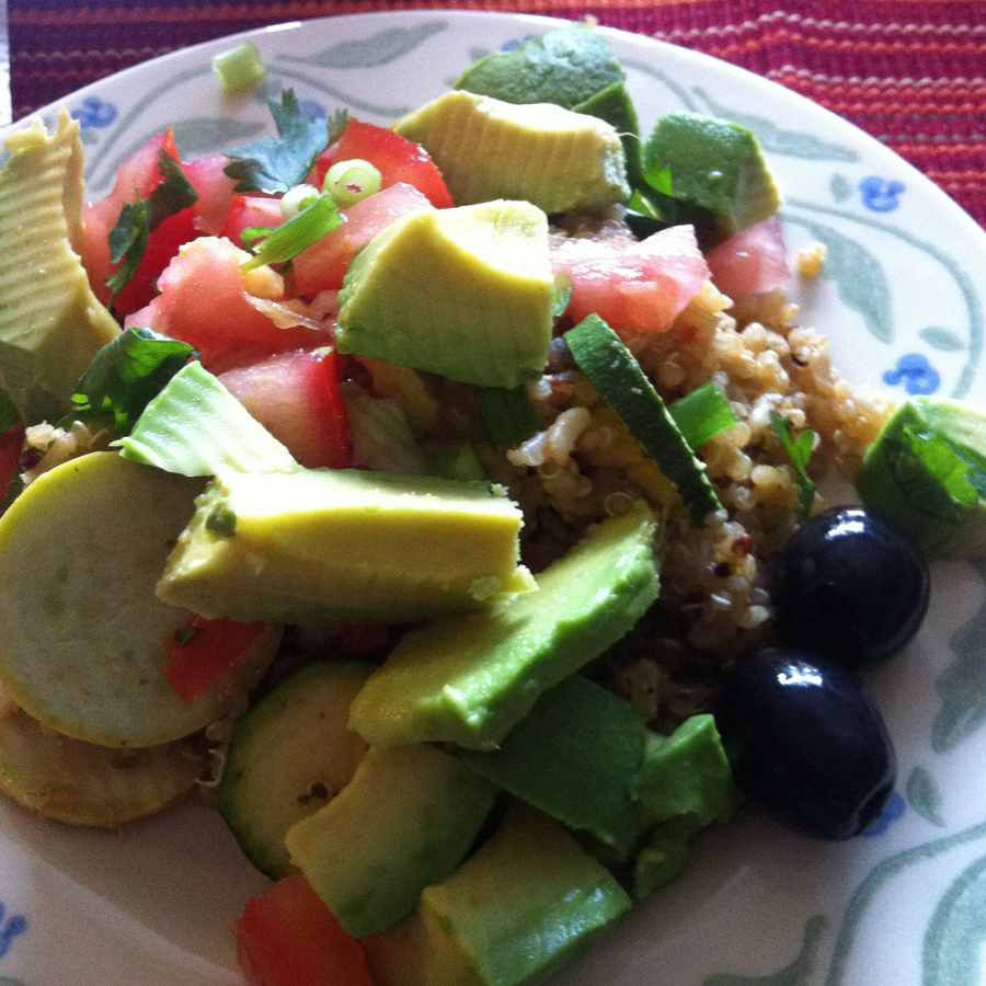 quinoa salad with avocados