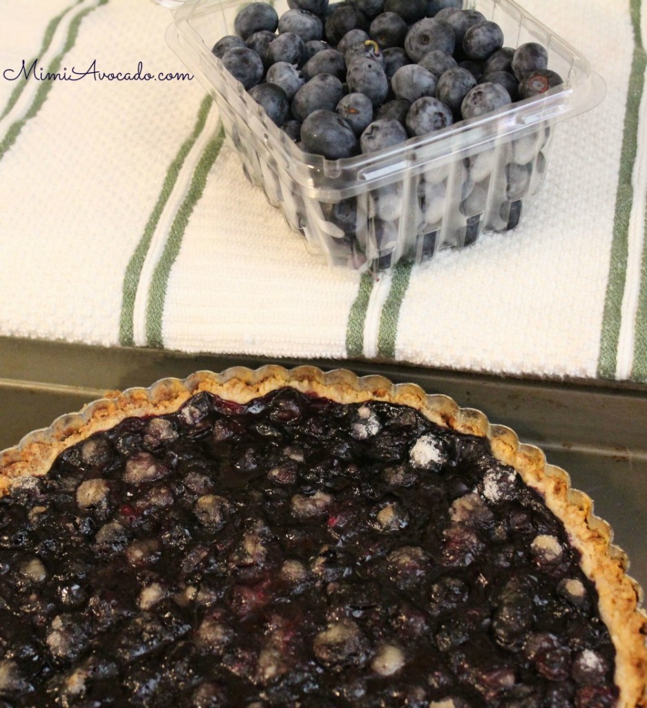 blueberry tart add fresh berries