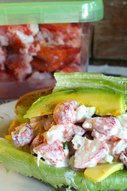 lobster meat and lobster roll