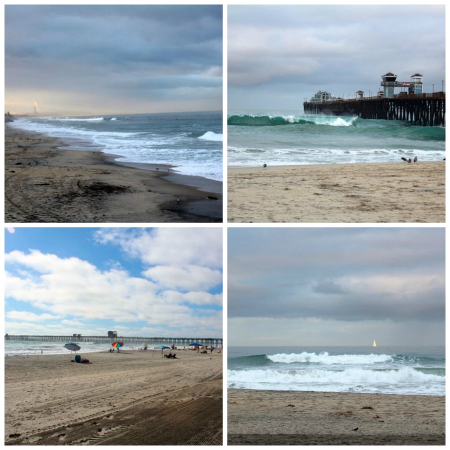 beach scenes collage