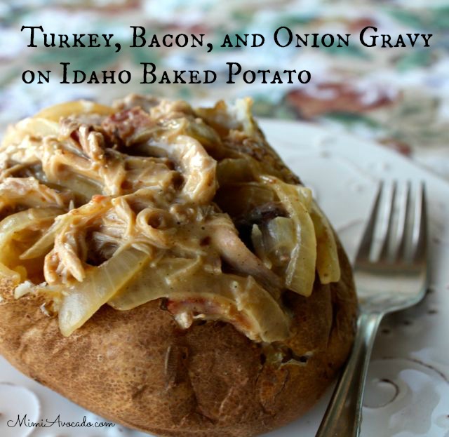 Turkey, Bacon, and Onion Gravy