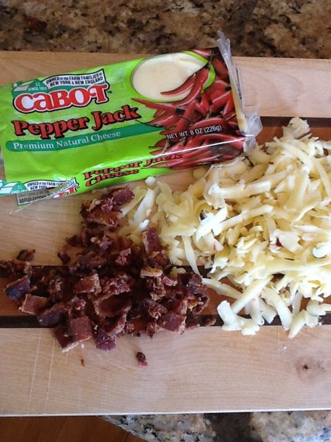 Pepper Jack Cheese and bacon