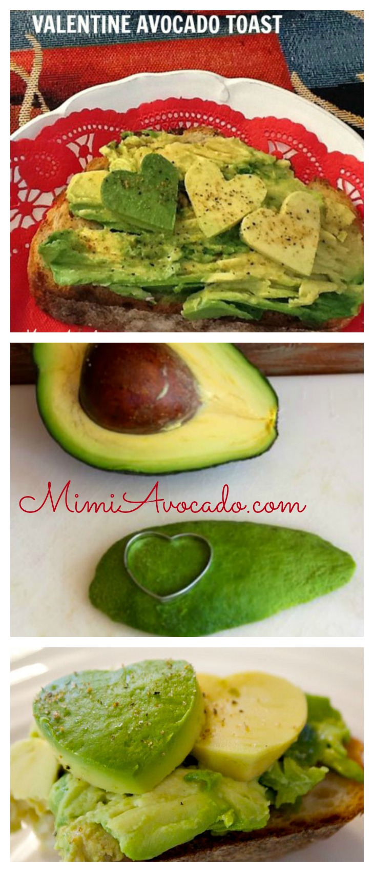 Avocado Hearts for Pinterest