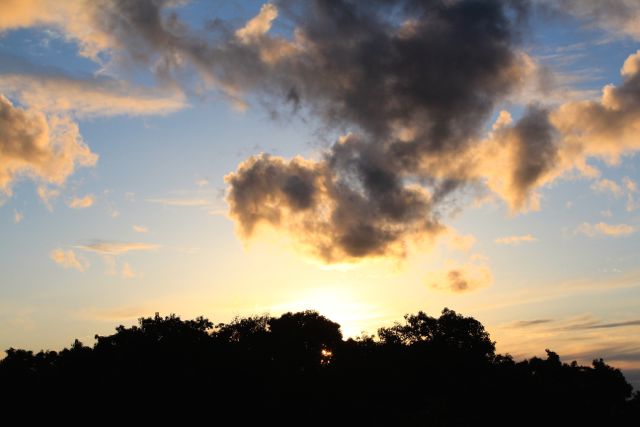 evening clouds