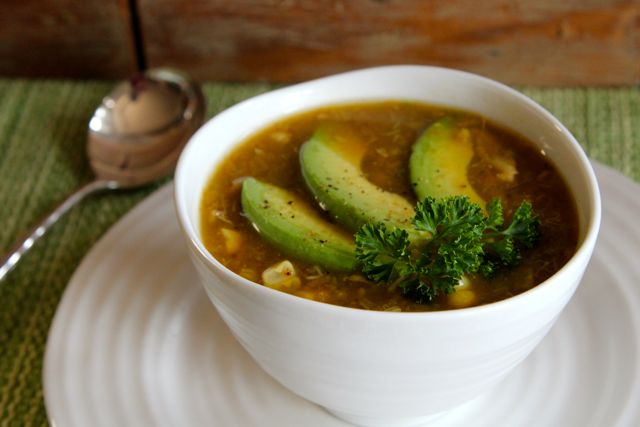 Moroccan spiced crab, corn, and lentil soup