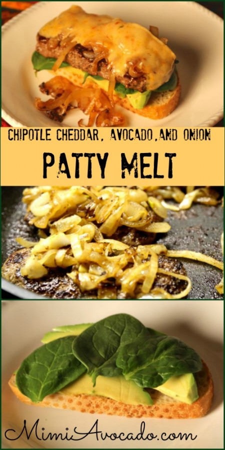Chipotle Cheddar Avocado Patty Melt