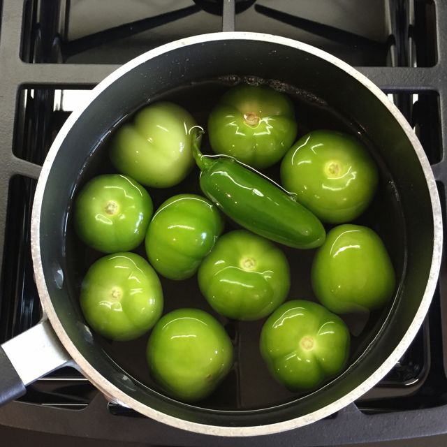 tomatillos and pepper