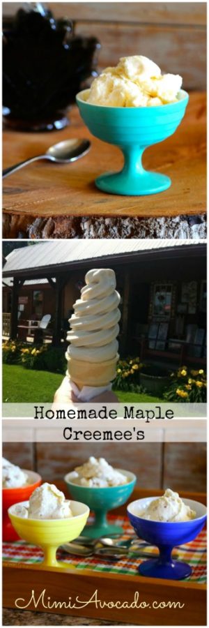 Maple Ice Cream Collage