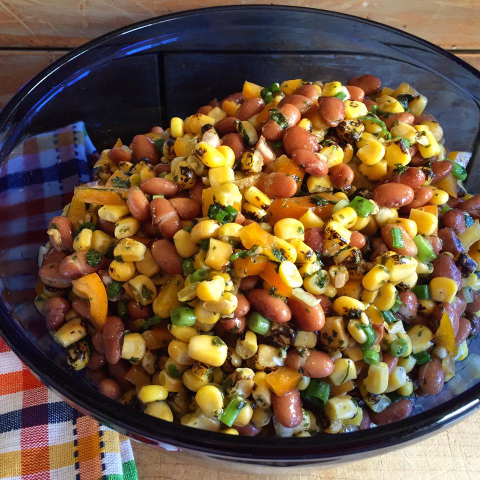 Roasted Corn and Bean Salad