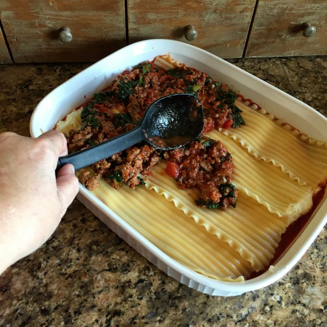 lasagna with kale