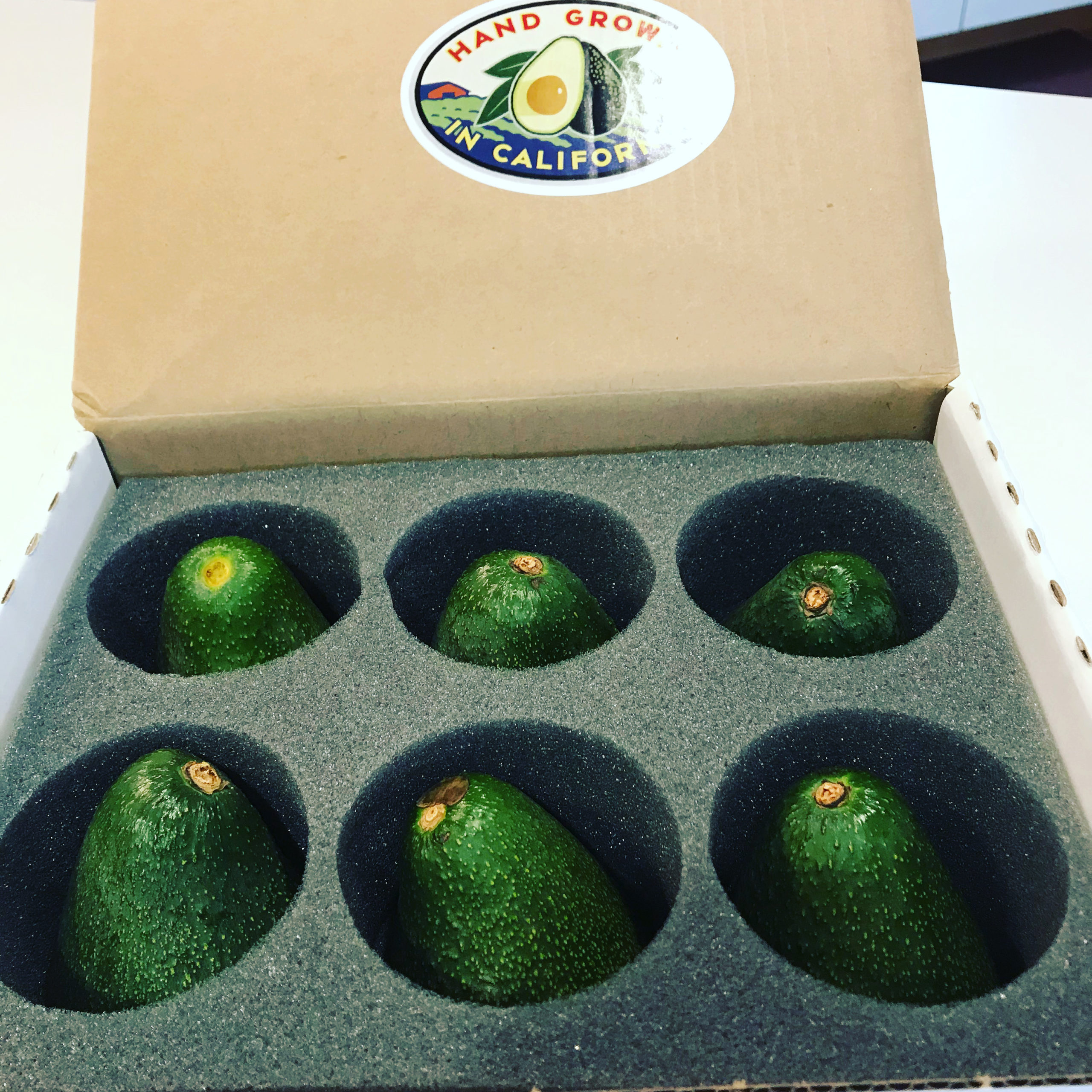 box of 6 avocados