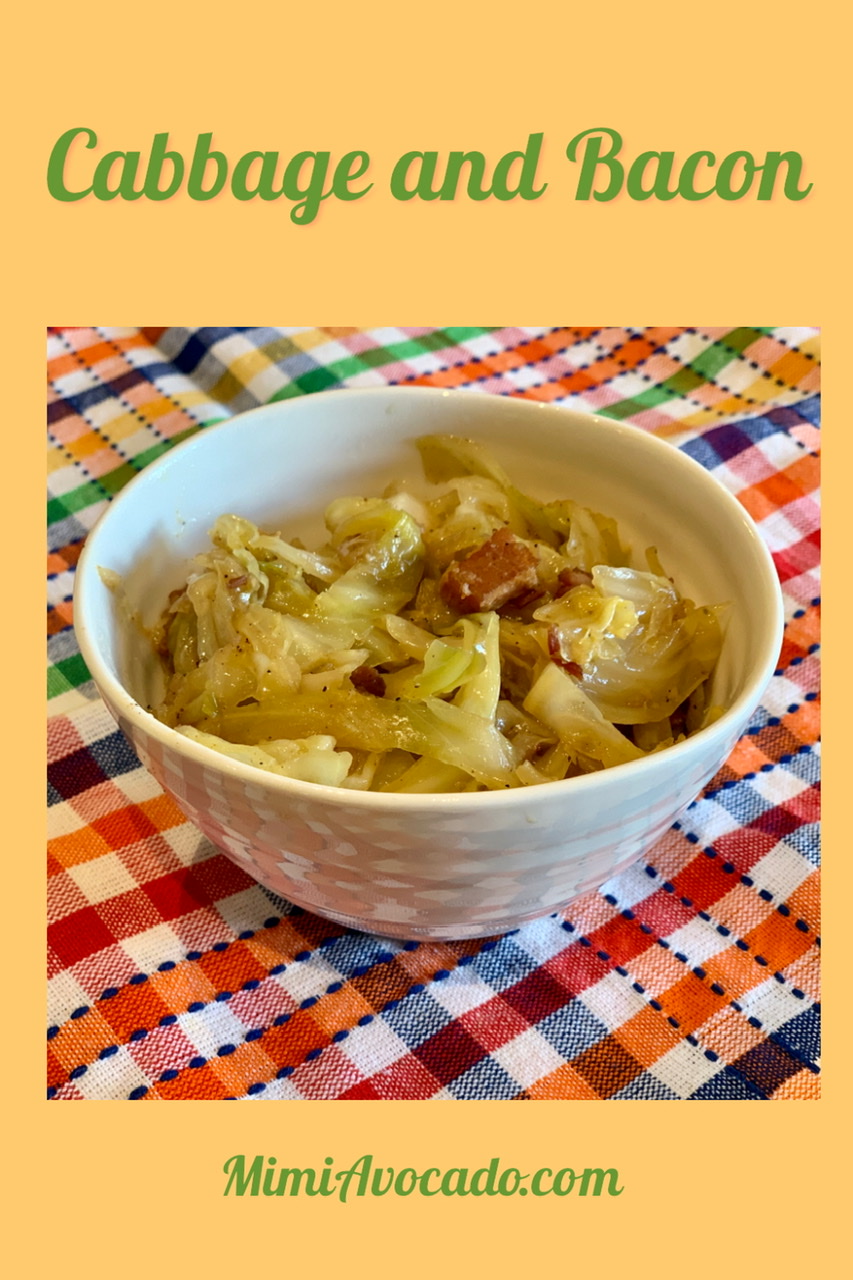 Cabbage and Bacon Pinterest Image