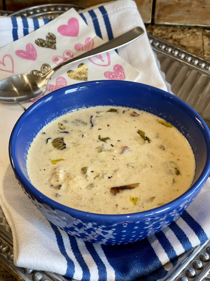 bowl of New England Clam Chowder 