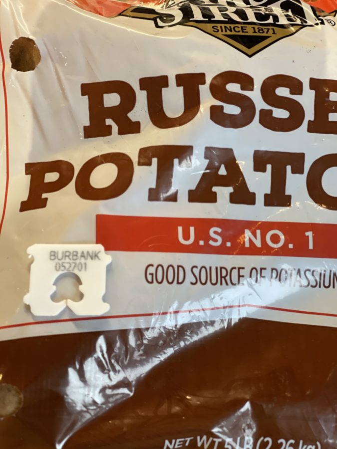 Russet Burbank potatoes 
